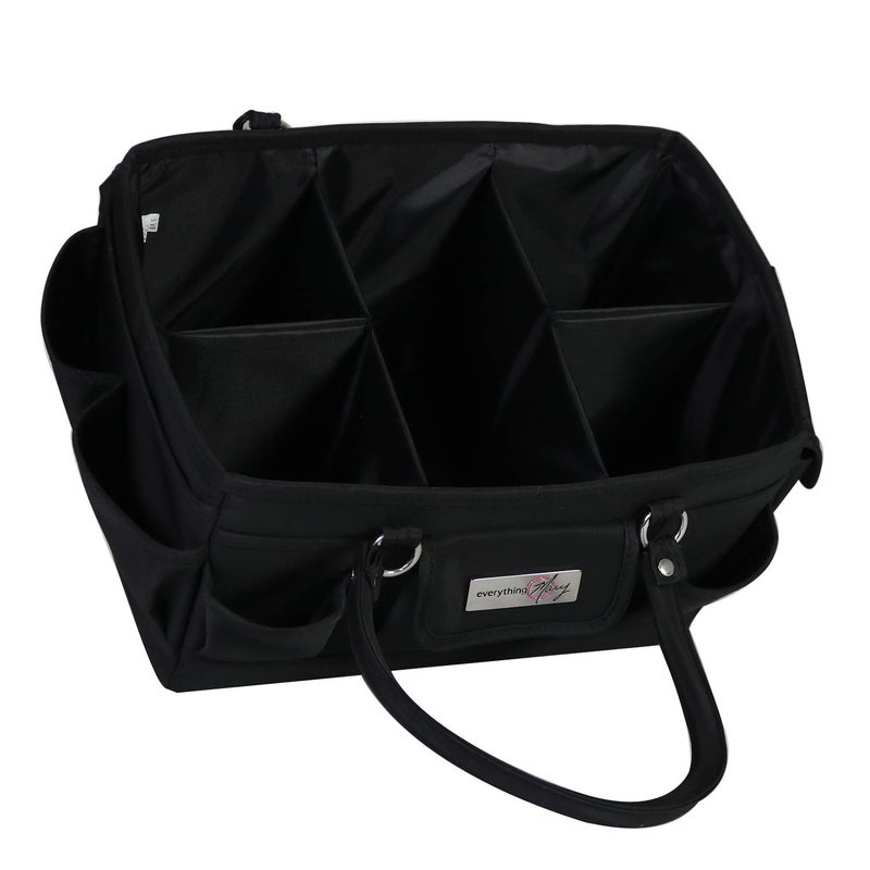 Everything Mary Deluxe Store & Tote Organizer â€“ Black Craft Caddy with Handle â€“ Collapsible Bag for Sewing, Scrapbooking, Art Supplies & DIY Project Organization - Image 5